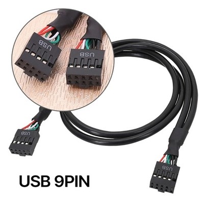 USB2.0 9pin Female to Female Internal Mainboard Extension Cable Shielded Line