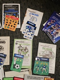 Intellivision Manuals & Overlays lot (used) - manuals, overlays for games