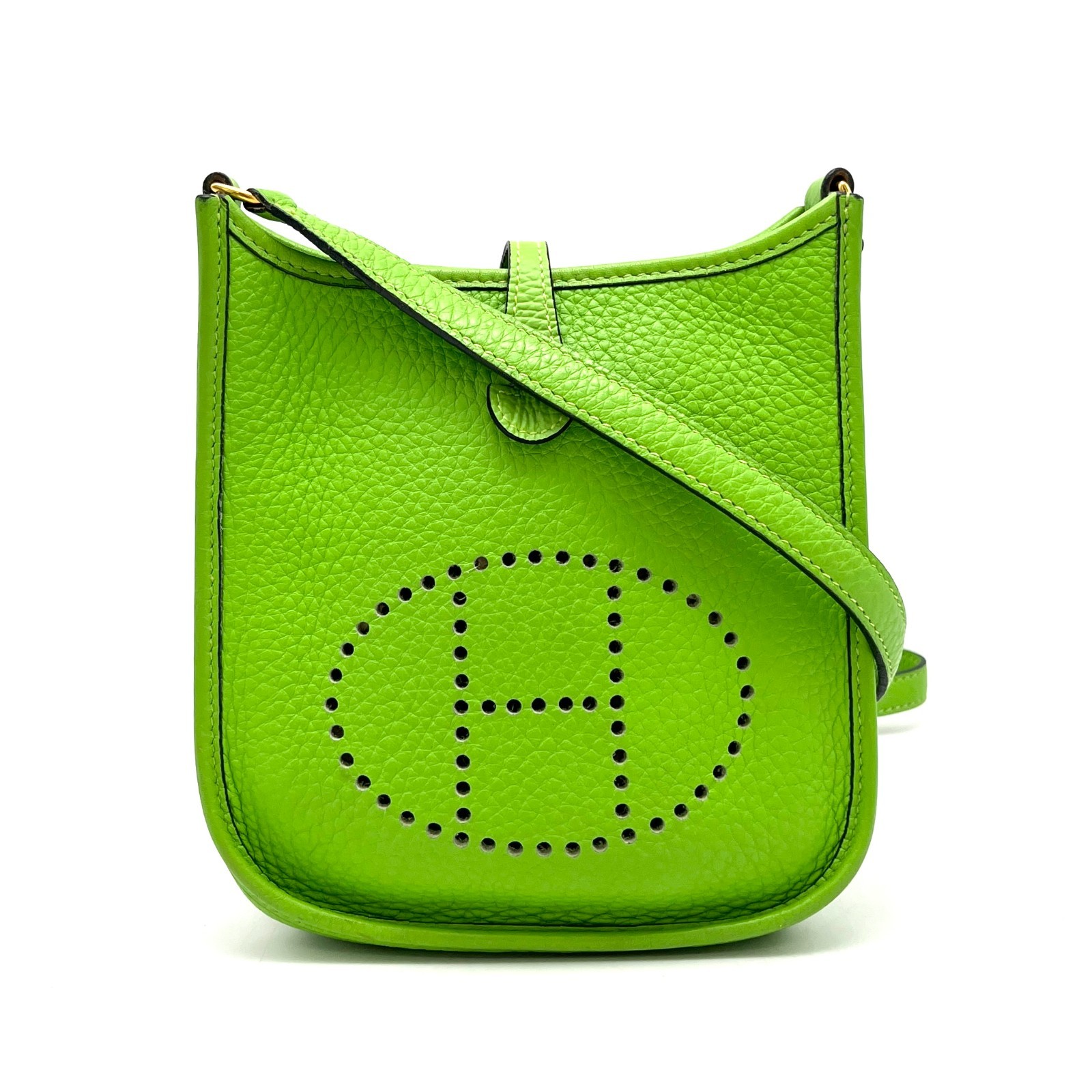 HERMES Evelyne TPM Taurillon Clemence Shoulder Bag eK0212A