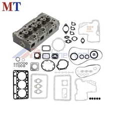 For Kubota D850 D950 Engine Complete Cylinder Head With Valves Full Gasket Set