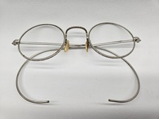 Antique Silver Tone Round Eyeglasses/Spectacles Early 20th Century C 