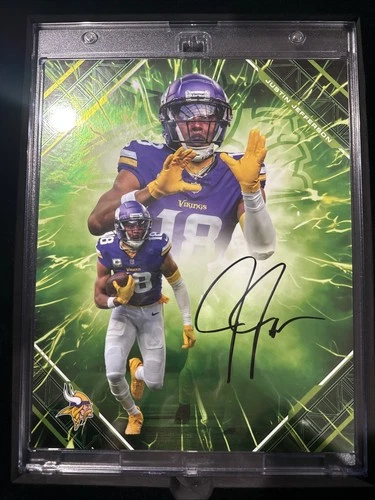 Justin Jefferson Fanatics Under Wraps 2025 Emanate Autograph /99