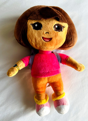 Dora The Explorer Plush Stuffed Doll 13” with Backpack and Towel