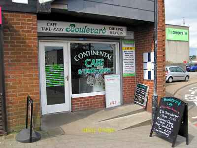 Photo 6x4 Boulevard Continental Cafe - Kilwinning Breakfast, salad rolls, c2018