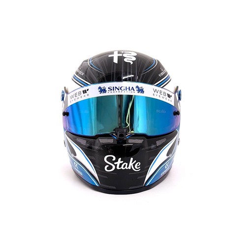 Casco Stilo escala 1/2 2024 Valtteri Bottas Alfa Romeo Stake F1 Formula 1 GP - Imagen 2 de 6