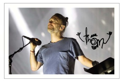 THOM YORKE Signed Autograph PHOTO Fan Gift Signature Print Music