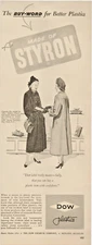 1949 Dow Plastics Made Of Styron Plastics Products Boxes People Vintage Print Ad