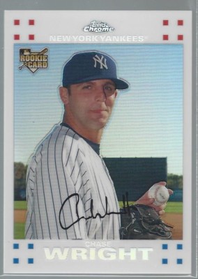 2007 Topps Chrome White Refractor Chase Wright RC #ed 60/660