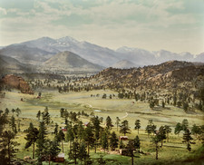 Detroit Publishing Co, William Henry Jackson, Long's Peak from Estes Park, 