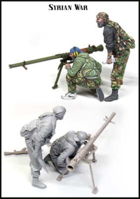 EVOLUTION MINIATURES 1:35 SET EM-35167 MODERN WARS SYRIAN SOLDIERS (2 FIGURES)