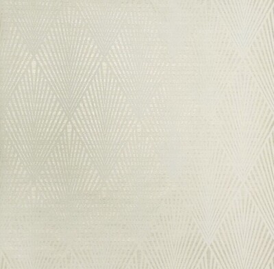 Retro Gatsby art deco Diamond Ivory off white gold Metallic textured Wallpaper