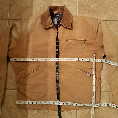 True Vintage 80s Carhartt Detroit Jacket Duck Size L (Mesures