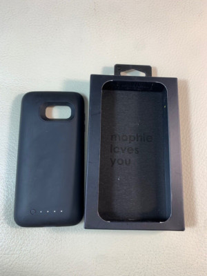 Mophie Juice Pack Black Samsung Galaxy S7 Edge Battery Case Wireless Charging