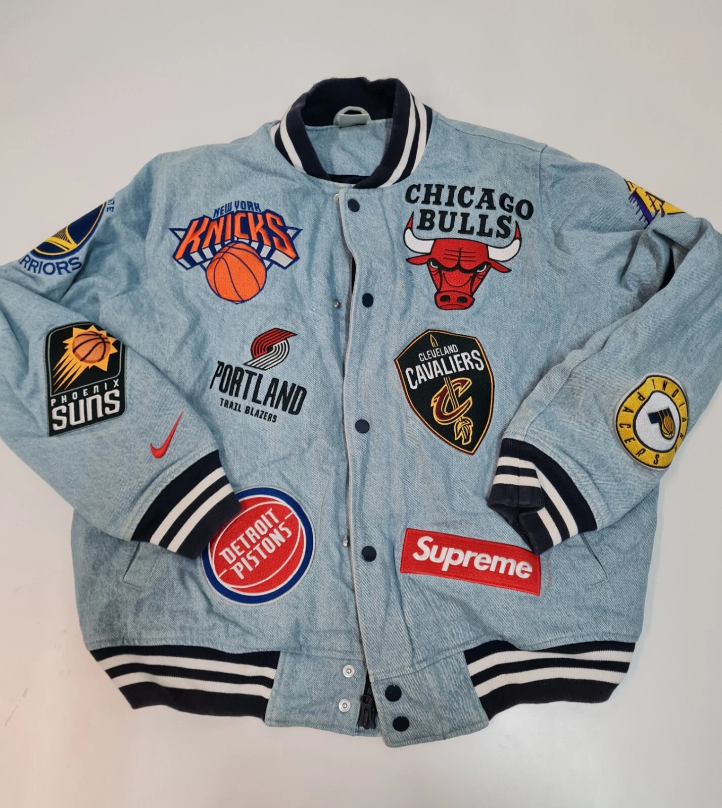 Veste en jean basketball Nike Supreme NBA Teams taille : moyenne SS18 Hamilton 