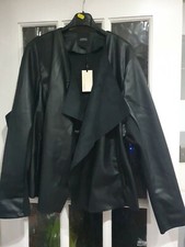 Womens Black Capsule Waterfall Front Jacket, Size 24