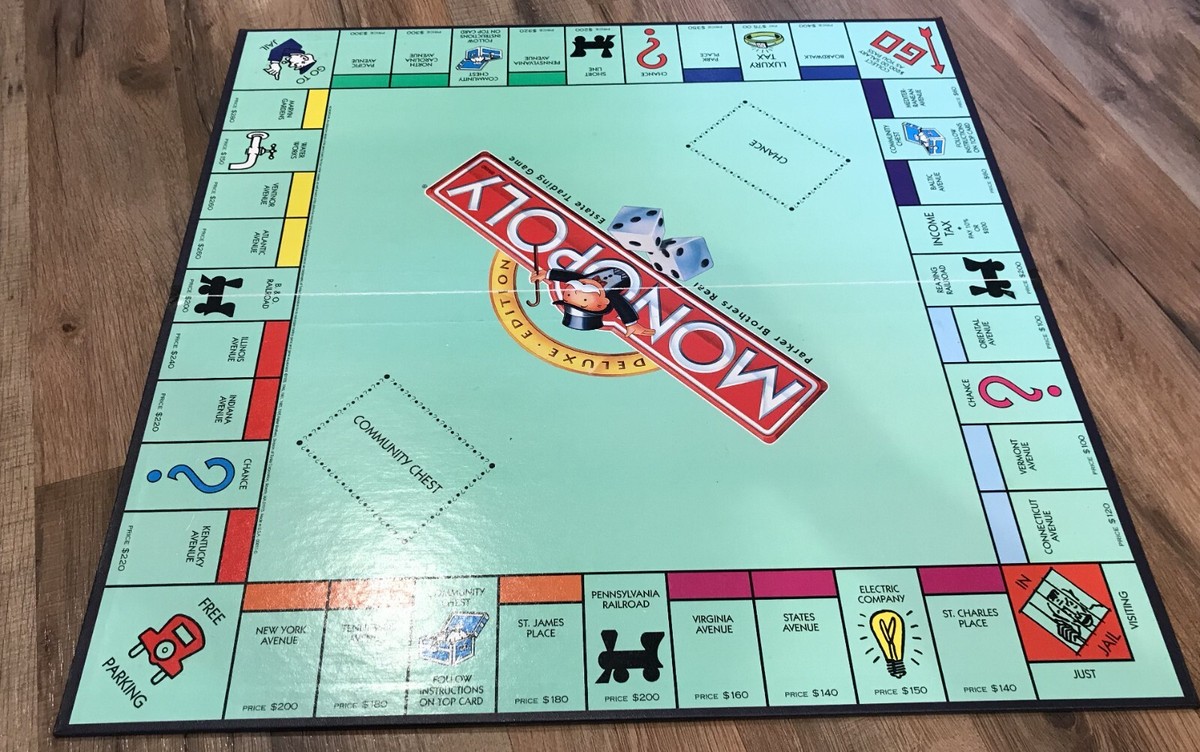 モノポリー確認用 1995 Monopoly Deluxe Edition Game Replacement Piece GAME BOARD | eBay