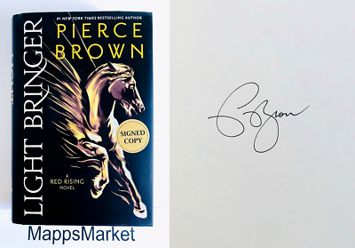 SIGNED Light Bringer (Red Rising #6) by Pierce Brown 1st/1st (2023, Hardcover)