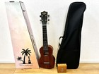 KIWAYA KSU-1L Soprano Long Neck Ukulele w/ Soft Case made of Mahogany Plywood