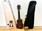 KIWAYA KSU-1L Soprano Long Neck Ukulele w/ Soft Case made of Mahogany Plywood