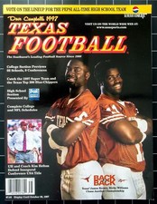 Dealer Dave Ephemera DON CAMPBELL'S 1997 TEXAS FOOTBALL MAGAZINE, LOWE'S (250)