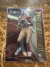 2020 Panini Select Football JERRY RICE Unbreakable #U8 NMMT Insert Card 49ERS