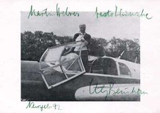 PILOT Elly Beinhorn-Rosemeyer autograph, signed promotion card