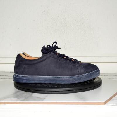 Zespa Leather Sneakers Navy Men FR 41 / US 7-7.5