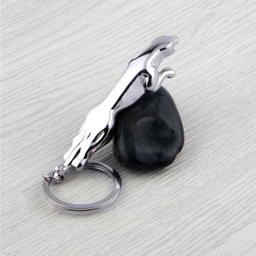 Jaguar Keychain Stainless Steel Design for Luxury Car Keyrings Key Chain Rings - Foto 5 di 14
