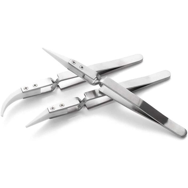 3 Pack Antistatic Ceramic Tweezers Tweezers Inverted Tweezers Precision7190 eBay