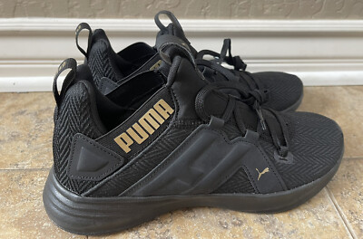 Puma 195429-02 Women's Softfoam Optmal Comfort Running Sneakers 8.5 Black/Gold