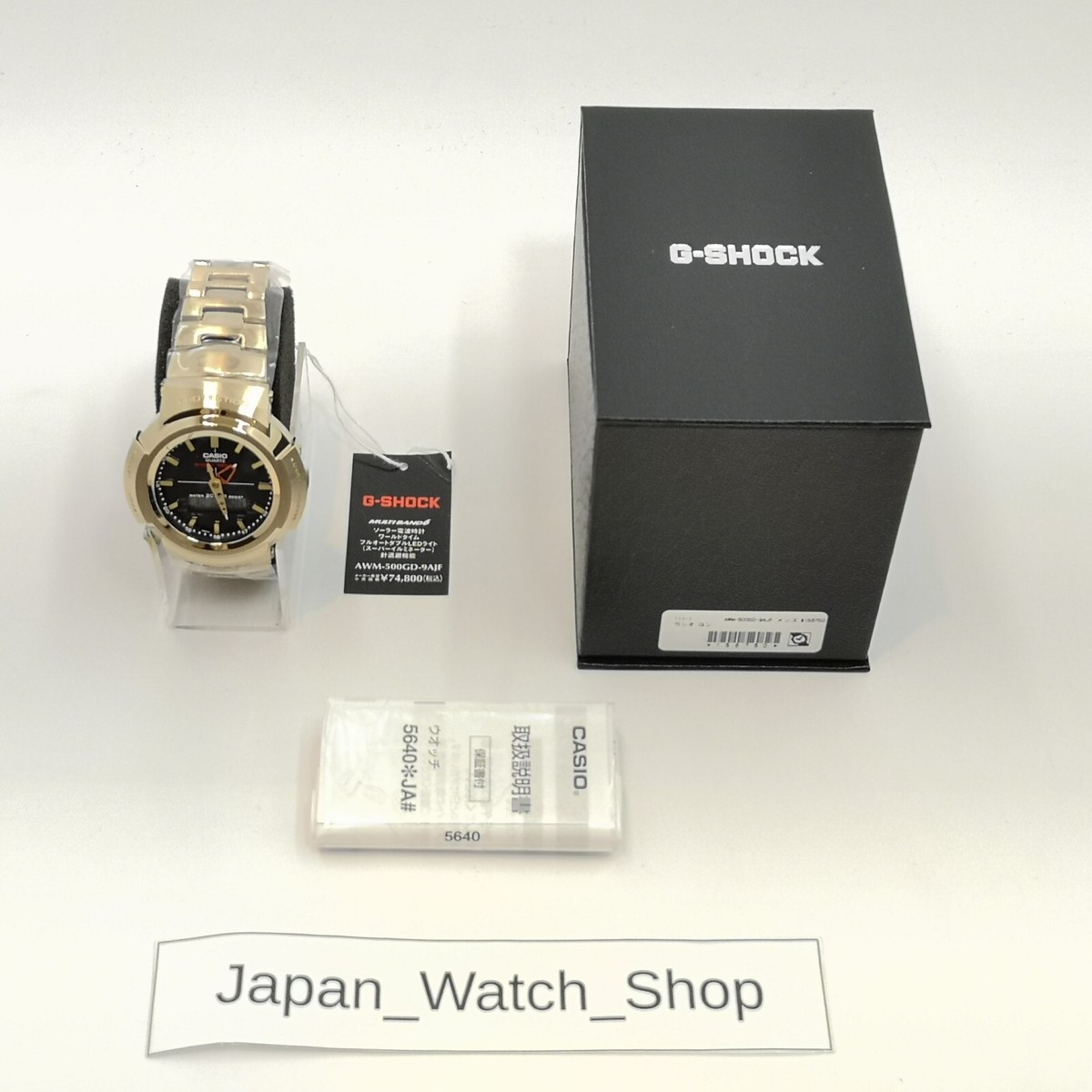 CASIO G-SHOCK FULL METAL AWM-500GD-9AJF Black Gold Atomic Men's