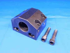 1 1/2 I.D. BORING BAR LATHE TURRET TOOL HOLDER BLOCK 45mm X 80mm BOLT PATTERN