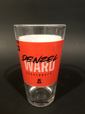 Cleveland Browns Denzel Ward Limited Edition BW3 Pint Glass Authentic NFLPA