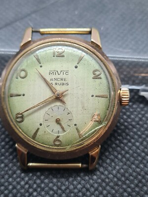 Montre Mivic Ancre Remontage Mecanique Homme Ref V244