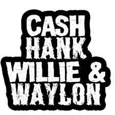 CASH HANK WILLIE  WAYLON DECAL STICKER Toolbox Window