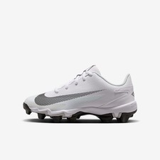 Nike Diamond Clutch Big Kids' Baseball Cleats (White/Photon Dust/Black)