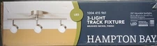 Hampton Bay 3-Light Brushed Nickel LED Track Lighting Kit 1004 415 961 NEW 