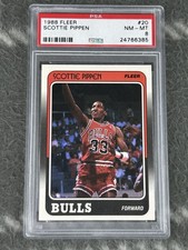 1988 Fleer #20 Scottie Pippen Rookie Card PSA 8 (RC) Chicago Bulls HOF. rookie card picture