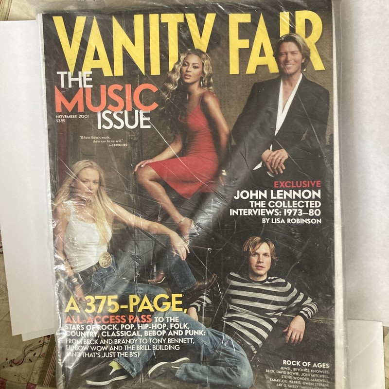 Vanity Fair Nov. 2001 Music Issue & September 11 special edition in shrink wrap 