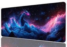 Dragon Extended Mouse Pad Cool Celestial Dragon Anime Dark Fantasy Mouse Pad ...