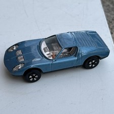 PLAYART LAMBORGHINI MIURA Light Blue DIECAST VINTAGE ORIGINAL HTF Vintage