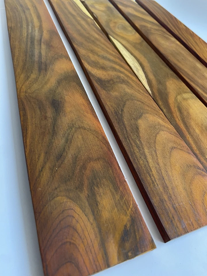 Cocobolo guitar fingerboard Or Fretboard Blank - Hardwood FOR DIY PROJECTS - Image 4 of 4