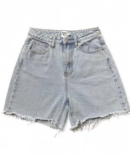 Princess Polly High-Waisted Denim Shorts Size 4 y2k