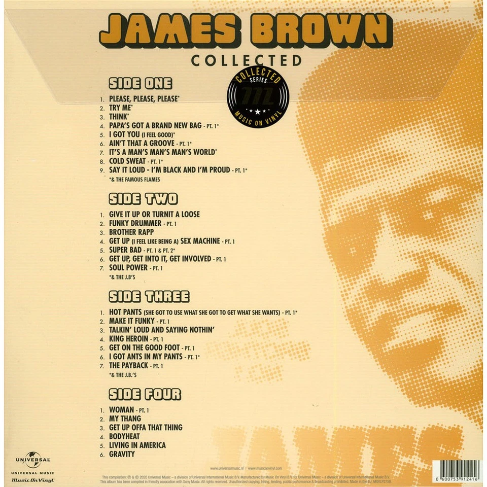James Brown - Collected (Vinyl 2LP - 2020 - EU - Reissue) - Bild 2 von 2