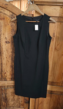 NEW Ann Taylor Black Sleeveless Dress Size 6 (Pit: 18" X Length: 36")