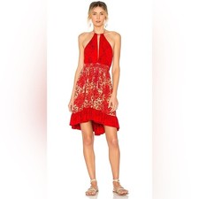 Free People Beach Day Boho Tropical vacay beachy Batik print dress. Sz small