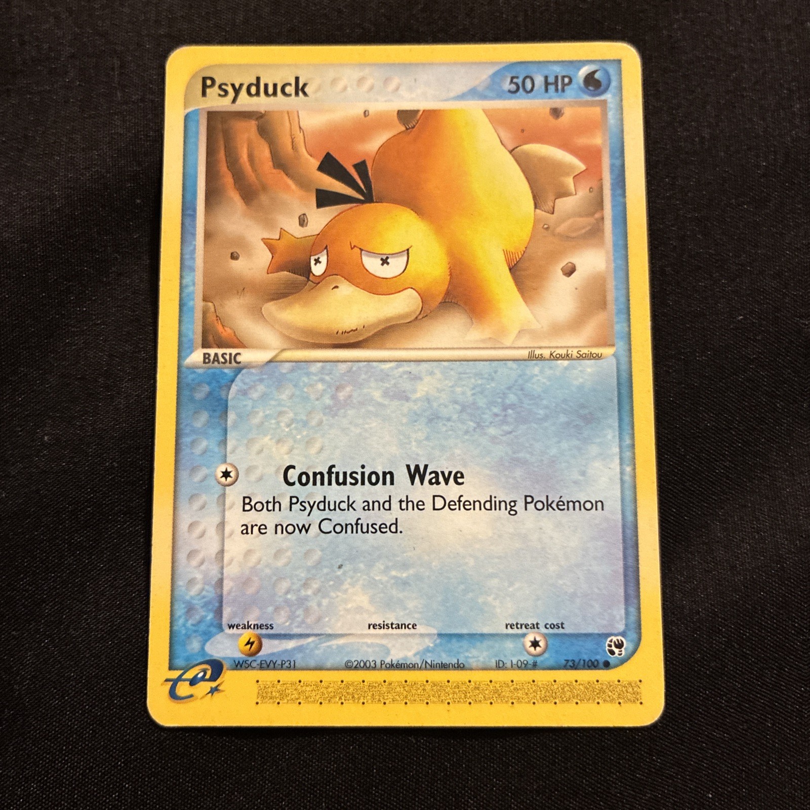 Psyduck 73/100 Common Sandstorm Pokemon Lightly Played E Reader Non Holo