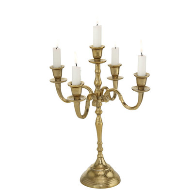 Boltze Victoria 6697800 Candle Holder Metal Silver Decorative Dining Table