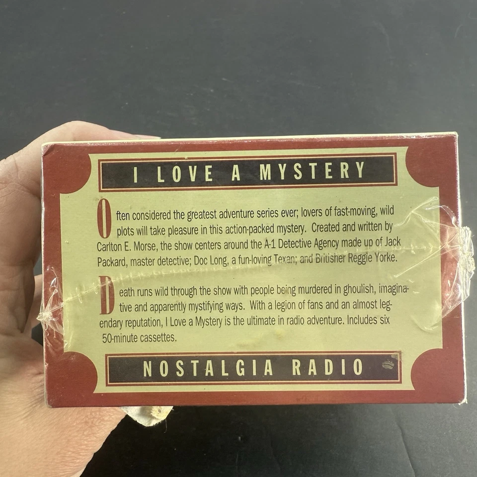 Nostalgia Radio Comedy Volume 1 - I Love A Mystery 6 Tapes (Cassette, 1994) - Image 4 of 4