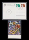 MayfairStamps Switzerland FDC 1957 Pro Patra Dual Stained Glass Window First Day